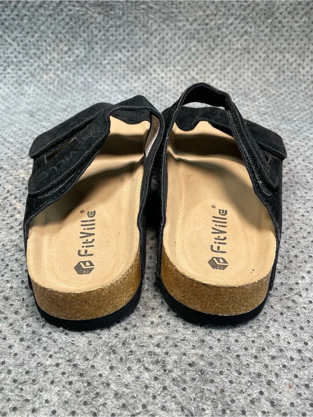 Fitville Black Strap Sandals Size 6 Women’s